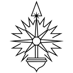 Hope & Light Symbol – Minimalist Vector Line Art