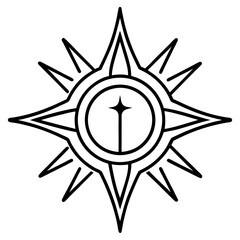 Hope & Light Symbol – Minimalist Vector Line Art