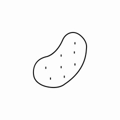potato vegetable icon sign vector