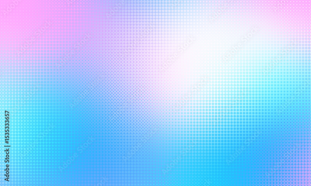Aufkleber Gradient color background with geometric halftone pattern.