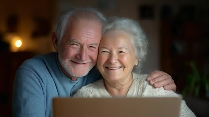 A couple sharing a warm moment at their home desk