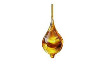 Golden Liquid Drop Falling Against A Transparent Background Transparent Background