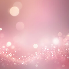 Elegant soft pink abstract background with glowing bokeh lights, pastel gradient texture, modern pattern design, smooth surface, romantic and dreamy style | ai