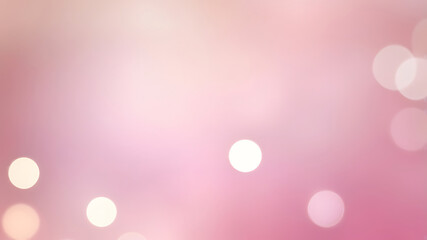 Elegant soft pink abstract background with glowing bokeh lights, pastel gradient texture, modern pattern design, smooth surface, romantic and dreamy style | ai