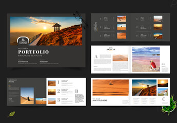 Modern Landscape Portfolio Brochure Template