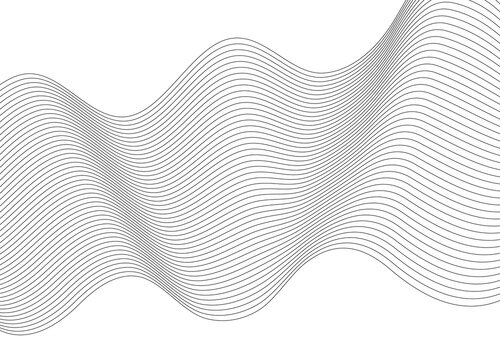 Abstract wavy lines pattern background