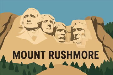 Mount Rushmore on a Sunny Day

