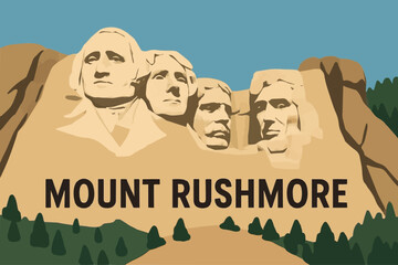 Mount Rushmore on a Sunny Day

