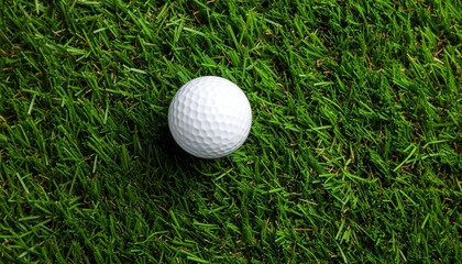 golf ball on green grass