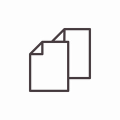 reproducing documents copy icon sign vector