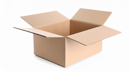 cardboard box isolated on white
