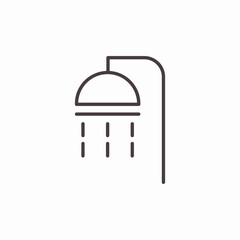 shower head water icon sign vector