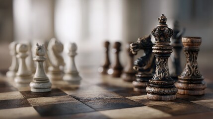 Chess pieces showdown