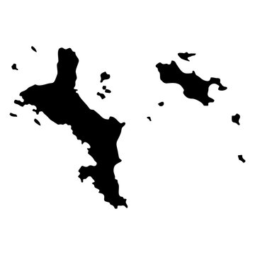 map of Seychelles black