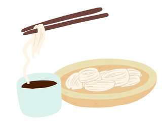 そうめん 主線なし