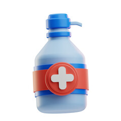Obraz premium Medical First Aid Bottle