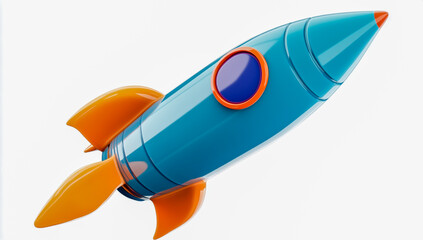 Fototapeta premium space rocket vector illustration