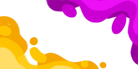 Sahpe wave paint brush multicolor frame illustration