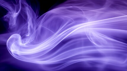 Obraz premium Abstract smooth blue to purple gradient background with soft light flow｜modern minimal cover and website design