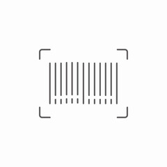 barcode scanner icon sign vector