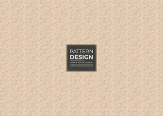 Obraz premium Elegant Beige Floral Pattern Design with Vintage Style