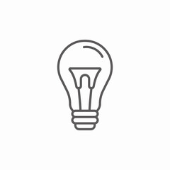 light bulb icon sign vector