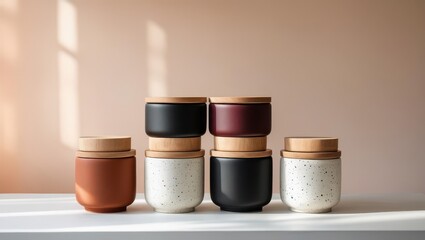 Clear glass and brown medicine bottles and cosmetic containers with various pills, capsules, and liquids are isolated on a white background