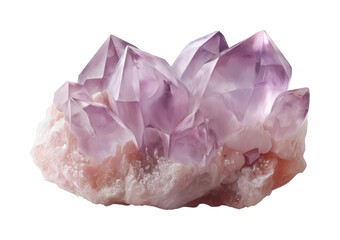 Stunning amethyst crystal formation with intricate structures