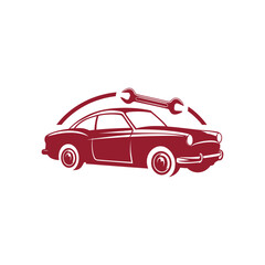 Classic Car Repair and Vintage Auto Service Logo