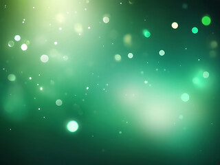 Modern green abstract background with glowing bokeh lights, soft gradient texture, smooth surface, elegant design elements, and festive decorative pattern | ai