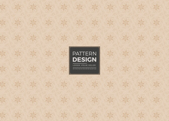 Elegant Beige Floral Pattern Design A Seamless Background with Delicate Flower Motifs for Textile and Wallpaper