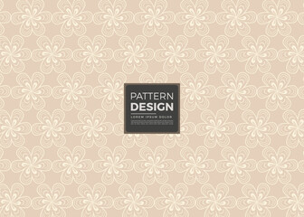 Elegant Floral Pattern Design in Soft Beige A Seamless Backdrop for Textiles and Creative Projects