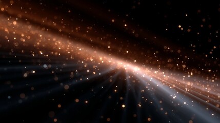 Stunning cosmic background with radiant light rays and sparkling particles. Create a sense of wonder and beauty. Perfect for science and technology themes. AI