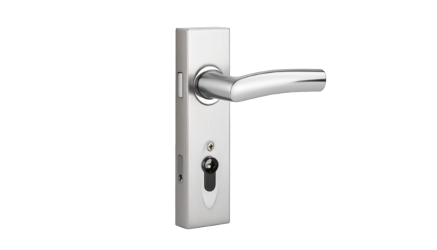 Modern door handle and lockset