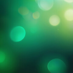 Modern green abstract background with glowing bokeh lights, soft gradient texture, smooth surface, elegant design elements, and festive decorative pattern | ai