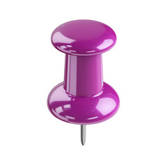 Elegant Purple Pushpin - Office Supplies , white background cut out PNG