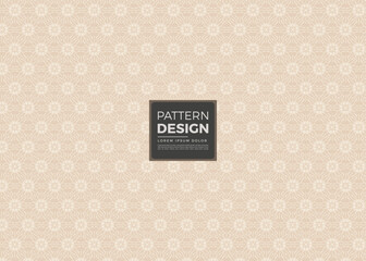 Elegant Beige Pattern Design with Intricate White Floral Motifs for Textile Decoration and Backdrop