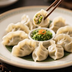 chinese steamed dumplings