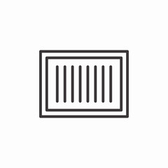 barcode retail icon sign vector