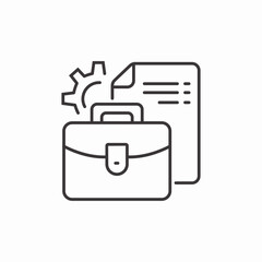 business setting icon sign vector