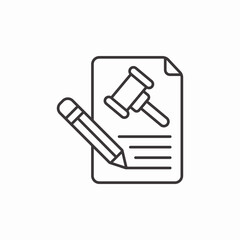 court order icon sign vector