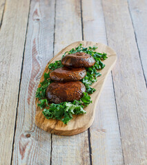 smoked portabella mushroom caps