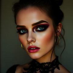 dramatic eye makeup artistic expression moody