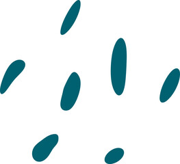 Rain Drops Scattered Pattern Shapes
