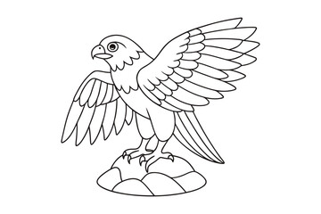 Obraz premium Birds coloring book bundle, Birds outline, Birds line art vector illustration