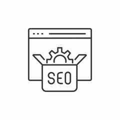 search engine optimization icon sign vector