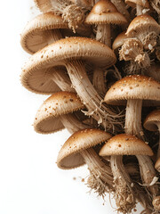 Close-up of mushrooms against white background