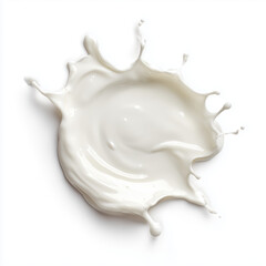 Milk Splash - A Whimsical Dairy Delight , white background cut out PNG