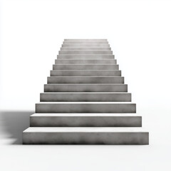 Concrete Stairway to Success , white background cut out PNG