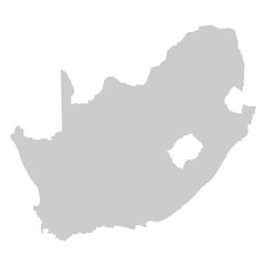 Fototapeta premium map of South Africa shadow